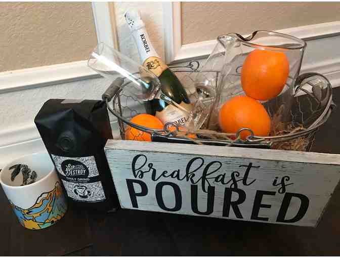 'Breakfast is Poured' Decor & Beverage Basket