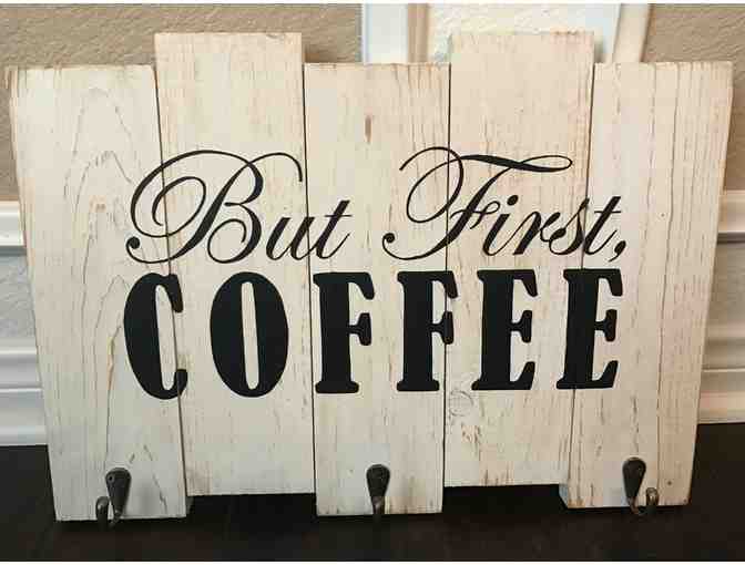 'But First, Coffee' Decor, Coffee & Tea basket