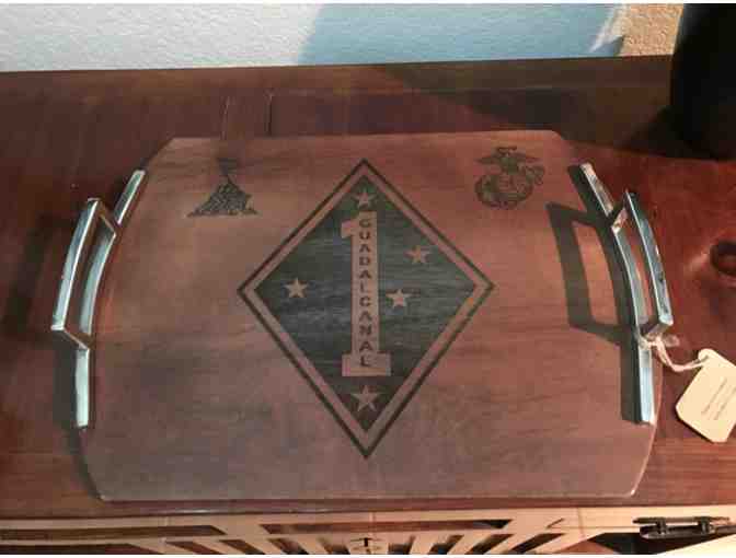 1st Marine Division Serving Tray & Golf Ball Display Case