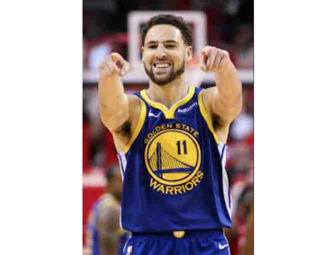 2 Premium Tickets to Warriors' Game AND Klay Thompson Signed Golden State Warriors Jersey