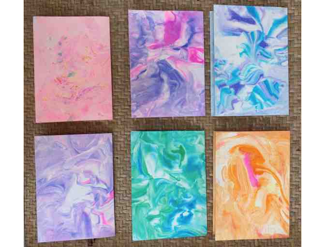 Primary 1 Individual Art: Marble Greeting Cards