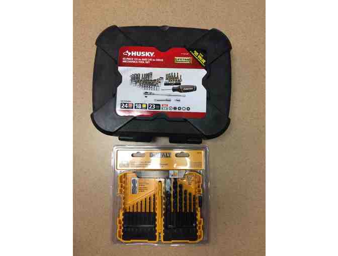Mechanic Tool Set And Drill Bit Set From Home Depot