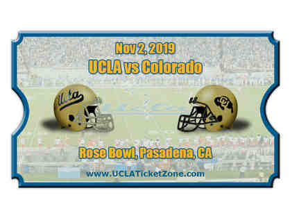 2 Stadium Seat Tickets for 11/2/19 UCLA vs. Colorado Football Game