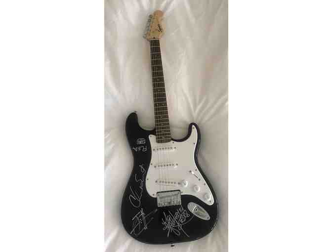 Red Hot Chili Peppers 4xs Signed Guitar