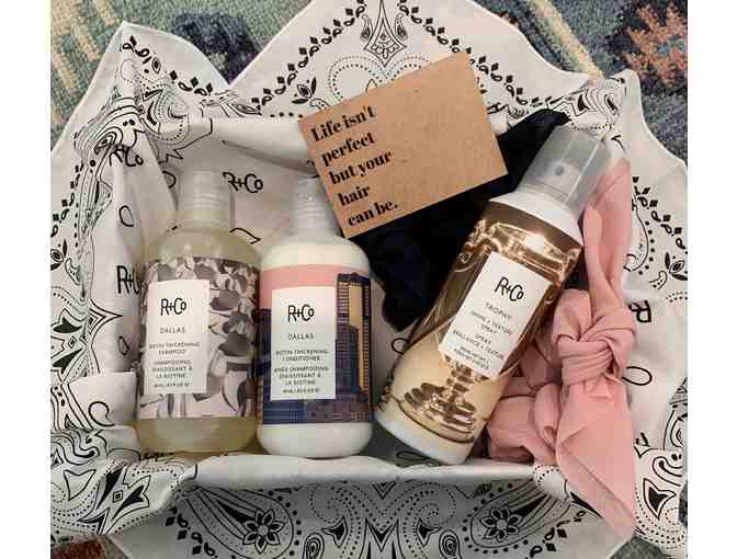 Little Mountain Salon $75 Gift Card and R+Co Product Gift Box