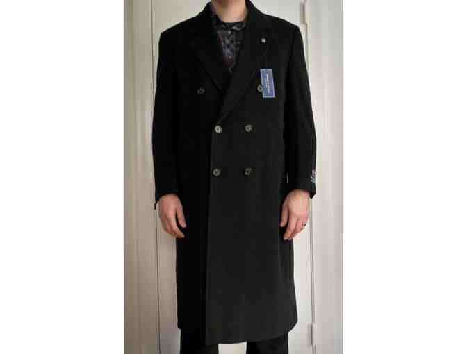Men's Classic Double Breasted Overcoat by Andrew Fezza