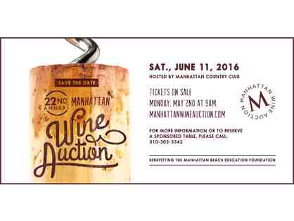 Pair of Tickets to MBEF Wine Auction - **ONE RAFFLE TICKET**