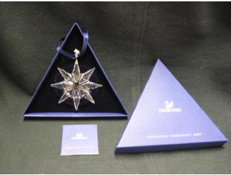 Beautful Holiday Swarovski Tree Topper and Tree Ornament