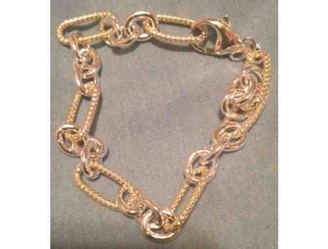 Twin Willows and 2 Tone Gold Link Bracelet