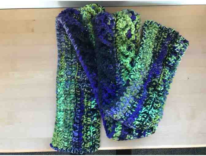 Scarves of Love - Purple and Green Scarf