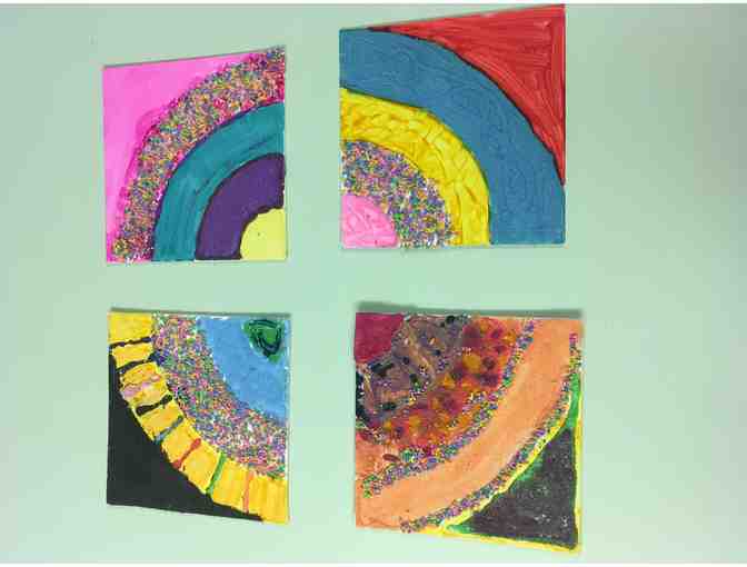 Schwartz School Student Art: Six Coordinating Canvases