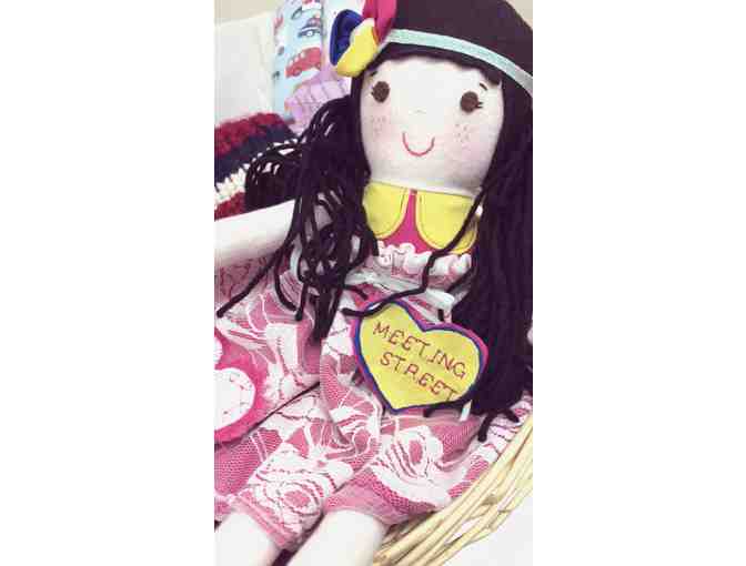 Basket of Knitted Wear, Handmade Doll and More!