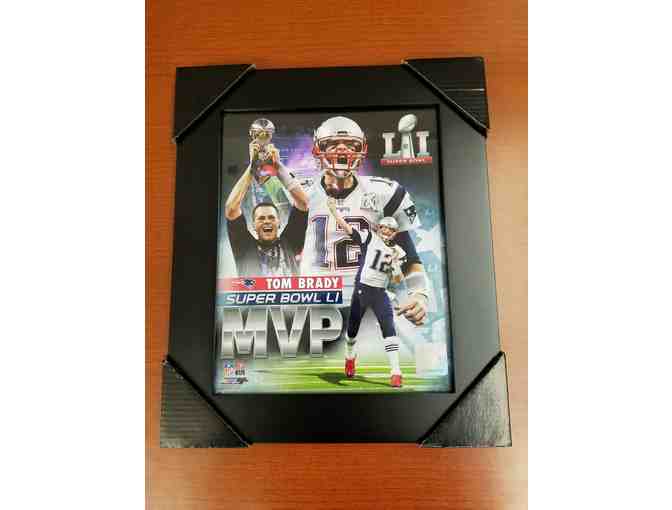 Tom Brady Framed Photograph and Patriots Book