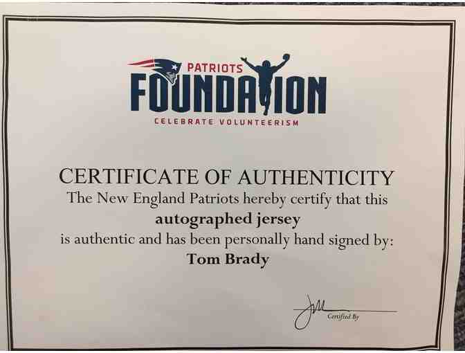 Tom Brady Autographed Jersey