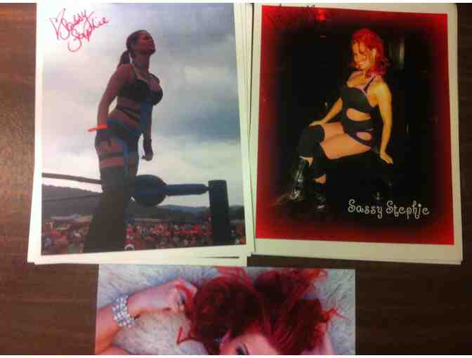 Wrestler Sassy Stephie Autograph Merchandise