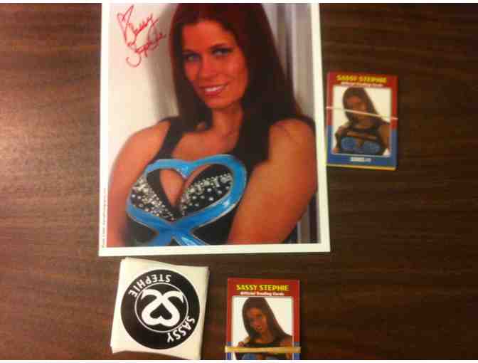 Wrestler Sassy Stephie Autograph Merchandise