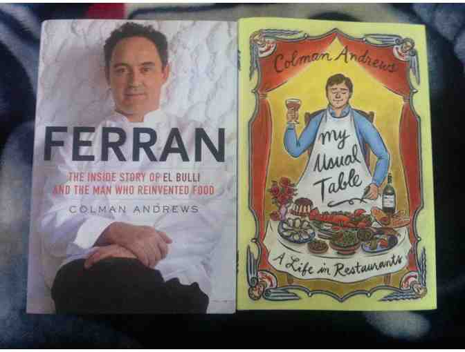 Skype call with The Daily Meal Editorial Director, Colman Andrews, and two signed books