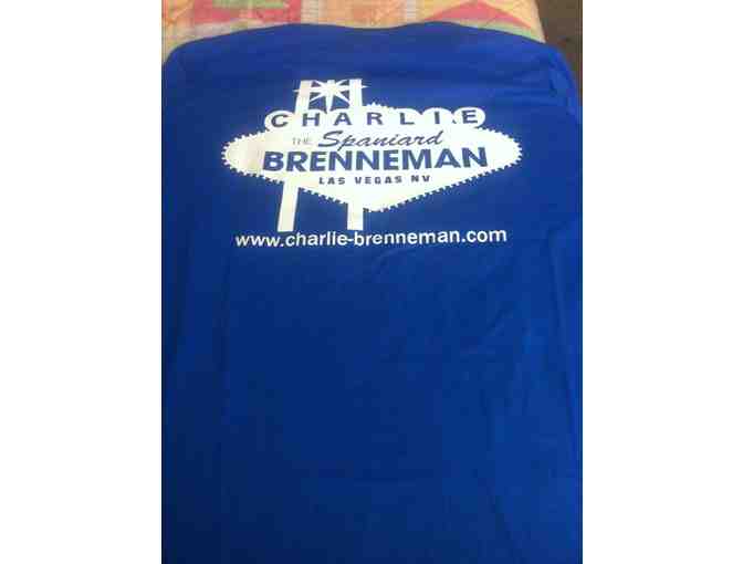 UFC Fighter, Charlie Brenneman, autograph t-shirt and picture