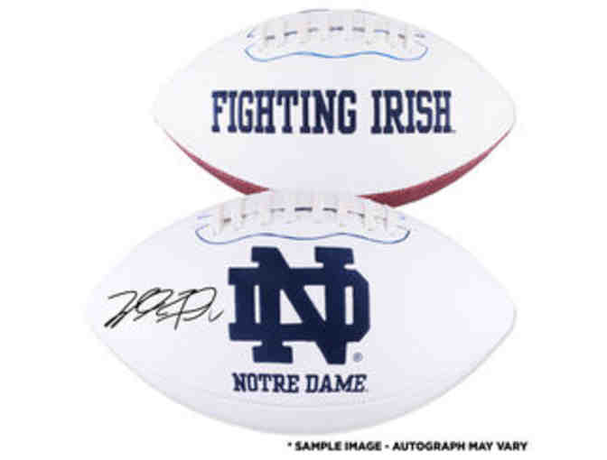 Notre Dame Autographed football