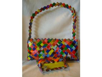 Candy Wrapper Hand Bag + Coin Purse