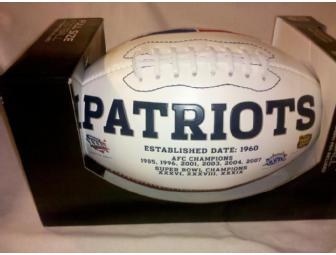 NE Patriots - Commemorative Football - Autographed by Stephen Gostkowski