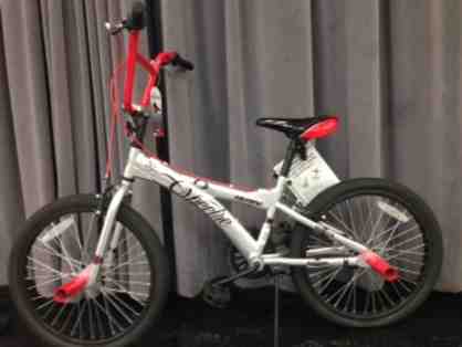 Silver Huffy 20inch BMX Bike with Helmet and Lock