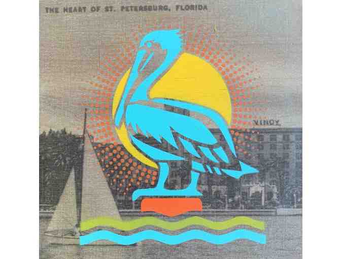 Chad Mize Pelican Artwork, signed by St. Pete Mayor