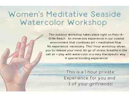 Women's Meditative Watercolor Workshop provided by The Betty Shop