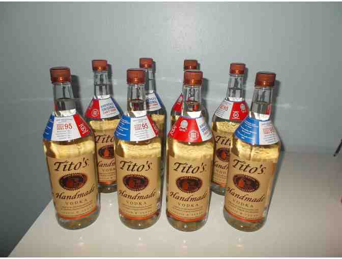 Case of 8 bottles of Tito's Hand Made Vodka