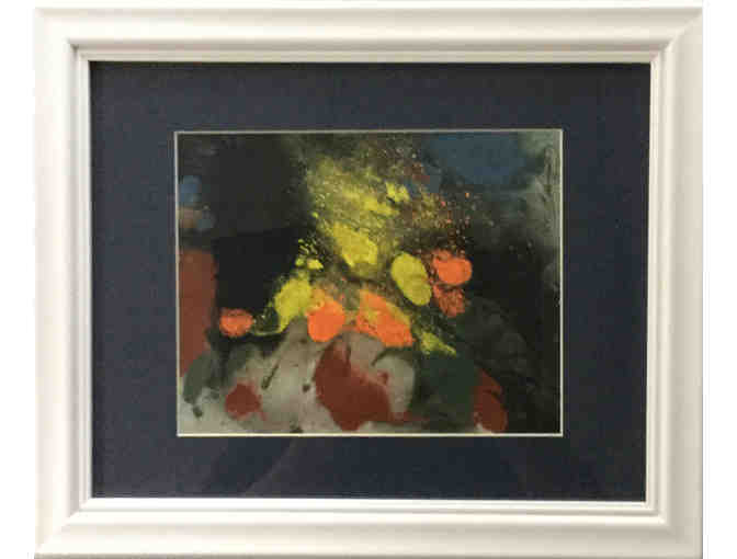 Night Blooms acrylic framed painting by Judy Dine