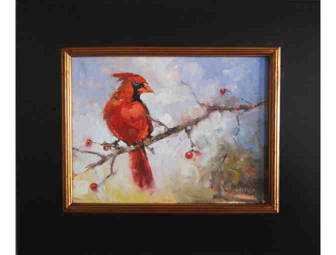 Framed oil on panel by Susan M. Rose titled Willing to Engage