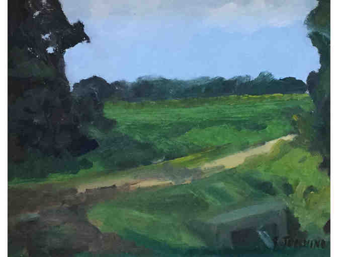 Oil painting of a landscape by Judith Tummino