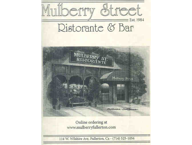Mulberry Street Ristorante & Bar $50 Certificate - Photo 1