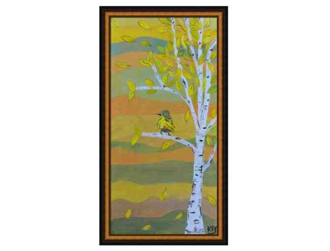 Little Bird - Framed Print of Kathy Sprinkle Original Painting