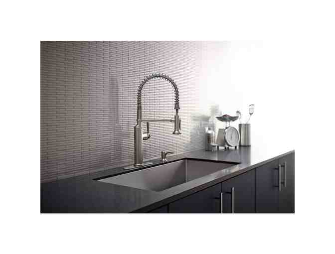 Kohler Sous Pull-Down Kitchen Faucet with Soap/Lotion Dispenser - Stainless Finish