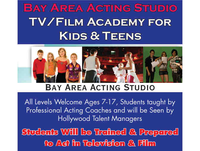 Bay Area Acting Studio: 1 week of TV/Film Summer Academy for Kids & Teens