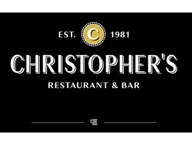 Dinner for two at Christophers