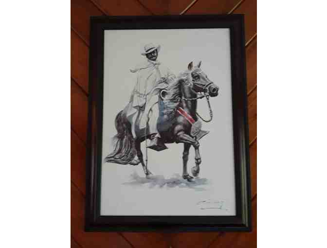 Collection of 3 Canvas Paintings (Chalan on Horse) - Photo 2