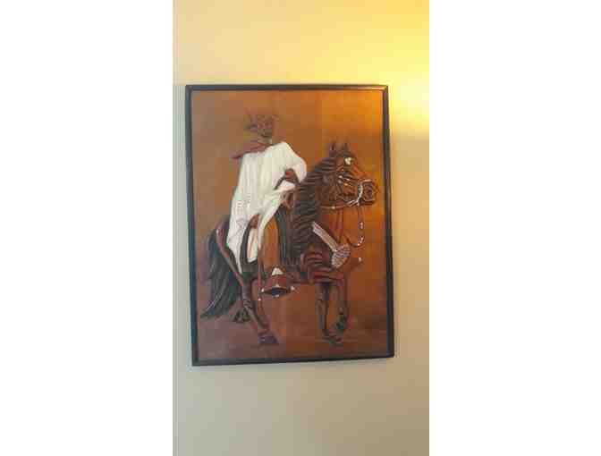 Carved Wood Painting (Chalan on Horse) - Photo 1