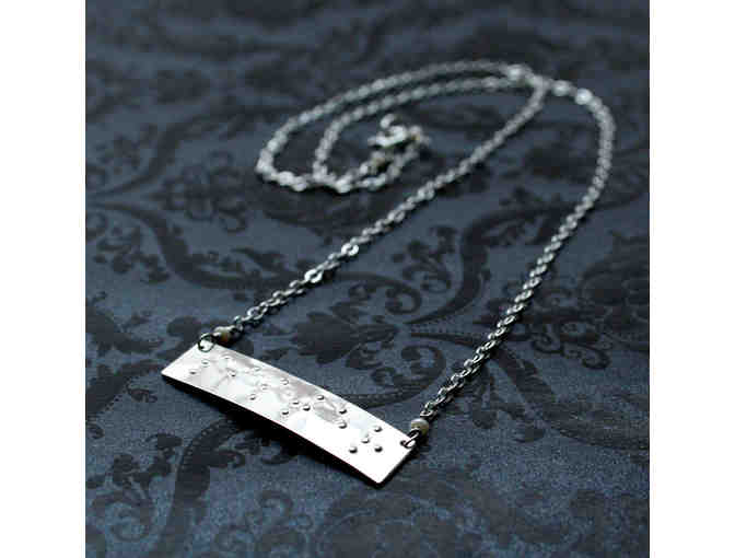 Braille Jewelry Collection Including Personalized Necklace