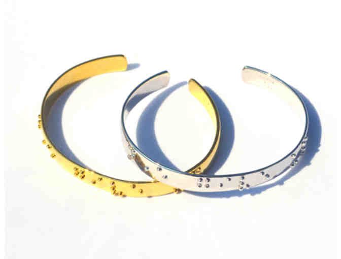 Braille Jewelry Collection Including Personalized Necklace