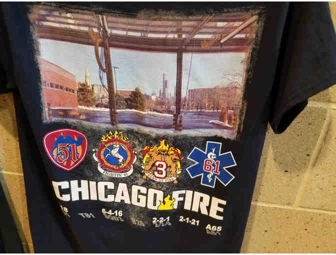 Chicago Fire TV Show - Tshirts autographed by entire cast PLUS STUDIO TOUR!
