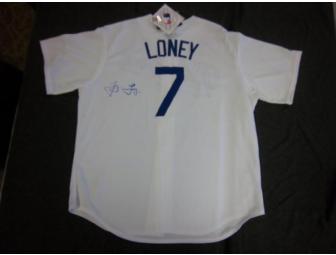 James Loney Authentic signed Los Angeles Dodger Jersey (NDY #4)