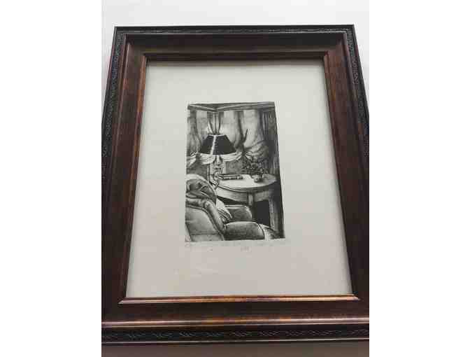 Reading Chair Lithograph