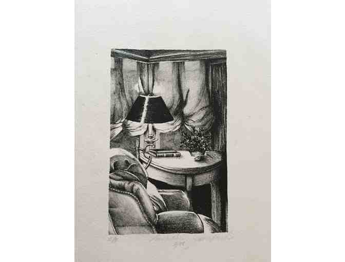 Reading Chair Lithograph