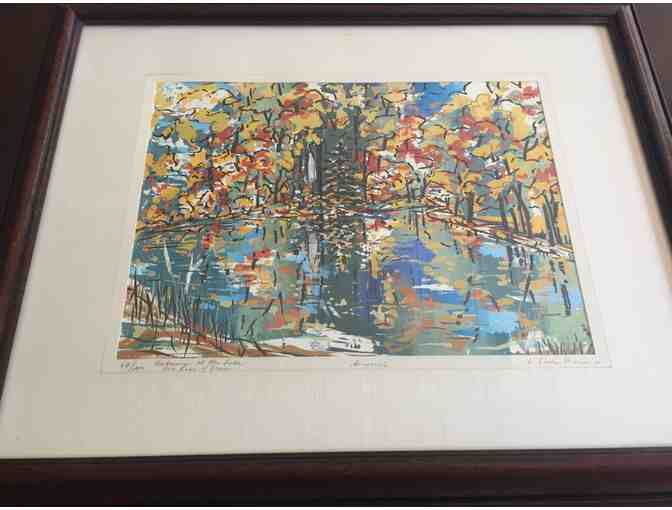 'Autumn at the Lake; Our Lady of Grace' Serigraph