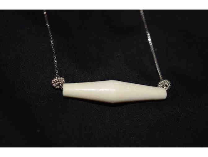 Silver Chain Bone Necklace