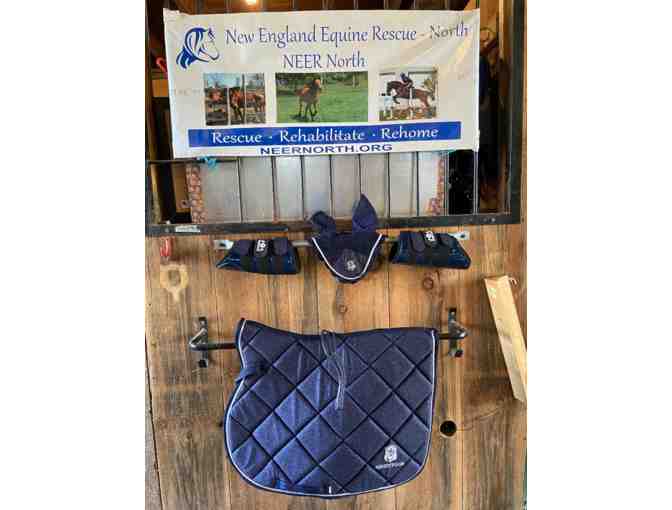 Equestroom Deep Sapphire Saddle Pad Set