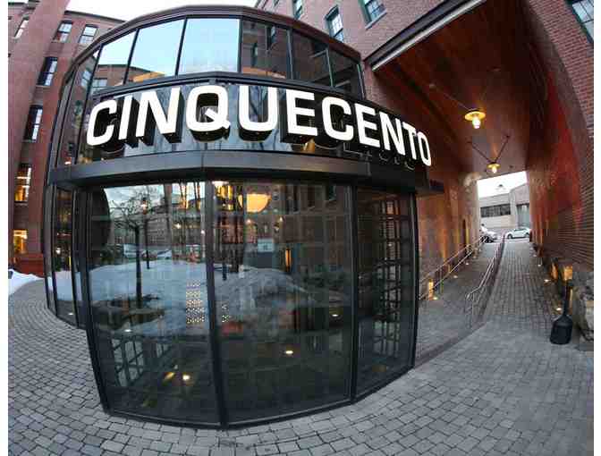 A Dinner for 2 ($100 Gift Certificate) to Cinquecento Restaurant in Boston