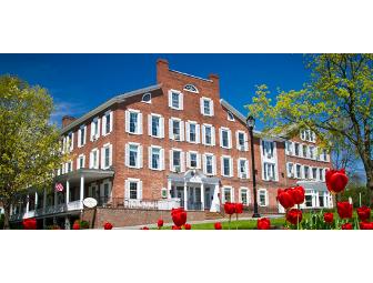 Middlebury Inn one night stay plus breakfast for two.